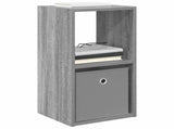 Bedside Table with Drawer 2 pcs Grey Sonoma 30.5 x 27 x 59.5 cm 8000623