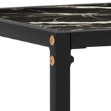 Console Table Black 100x35x75 cm Tempered Glass 322814