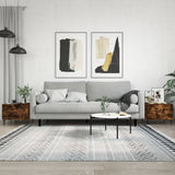 Coffee Tables 2 pcs Smoked Oak 50x50x40 cm Engineered Wood 829439