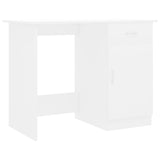 Desk White 100x50x76 cm Engineered Wood 801080
