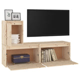 TV Cabinets 3 pcs Solid Wood Pine 3100174