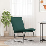 Lounge Chair Dark Green 52x75x76 cm Fabric 351316