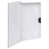 Key Box with Magnetic Board White 30x20x4 cm 322778