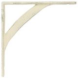 Wall Shelf Brackets 12 pcs Antique White 21 x 21 x 3.5 cm Steel 42038894