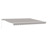 Retractable Awning Light grey 400 x 350 x 165 cm 3330799