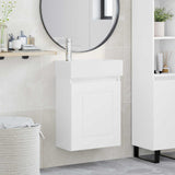 Bathroom Vanity Unit with Tap White 45.5 x 22.5 x 84 cm 889461