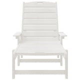 Sun Lounger 2 pcs White 195.5 x 53 x 98.5 cm Polyethylene 3335850
