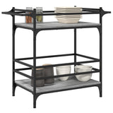 Kitchen Trolley Grey Sonoma 82x40x78.5 cm Engineered Wood 842364
