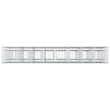 Gabion Raised Bed 4 pcs Silver 330 x 50 x 150 cm 3422236