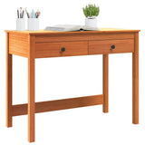 Desk with Drawer Max Brown 100 x 50 x 78 cm Solid Pine Wood 870015