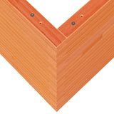 Garden Planter Wax Brown 60x60x68.5 cm Solid Wood Pine 3282471