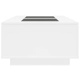 Coffee Table with Infinity LED White 116x69x40 cm 3284056