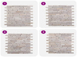 Mosaic Tiles Cream 30 x 30 cm Marble 42033523