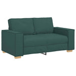Sofa Set with Cushion 3 pcs Dark Green 220 x 78 x 84 cm Fabric 3324614