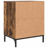 Bedside Cabinet Smoked oak 49 x 36 x 61 cm Engineered wood 883484