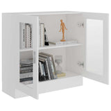 Vitrine Cabinet White 82.5x30.5x80 cm Engineered Wood 802741