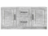 Sideboard Concrete Grey 89 x 34.5 x 57 cm Engineered Wood 895808