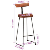 Bar Stools 2 pcs 49x43x103 cm Solid Wood Mango 4013524