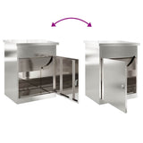 Parcel Drop Box Silver 47.5 x 38 x 59 cm Stainless Steel 874944