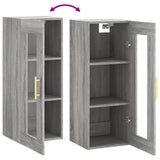 Wall Mounted Cabinet Grey Sonoma 34.5x34x90 cm 828906