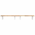 ZNTS Basin Shelf Wall Mounted Steel and Solid Wood Acacia 3302680