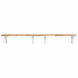 ZNTS Basin Shelf Wall Mounted Steel and Solid Wood Acacia 3302684