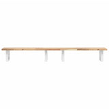 Basin Shelf Wall Mounted Steel and Solid Wood Acacia 3302680