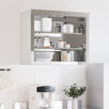 Kitchen Wall Cabinet with Shelves Stainless Steel 376446