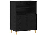 Highboard Black Oak 60 x 36 x 110 cm Engineered Wood 8014920