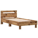 Bed Frame Old Wood 193 x 95 x 88 cm Engineered Wood 874121