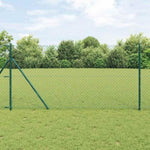 Chain Link Fence Green 10 x 1 m Steel 42004773