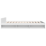 Bed Frame with Drawers without Mattress White 120x200 cm 3280755
