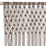 ZNTS Macrame Curtain Taupe 140x240 cm Cotton 323979