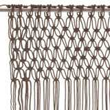 ZNTS Macrame Curtain Taupe 140x240 cm Cotton 323979