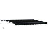 Manual Awning Frame with LEDs Black and Anthracite 4 x 3.5 m 3420869