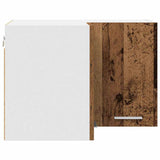 Hanging Cabinet with Storage Old Wood and White 57 x 57 x 40 cm 884192