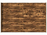 Storage Bed Frame Smoked Oak 200 x 200 cm Engineered Wood 3335265