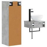 Bathroom Furniture Set 2 pcs Concrete Grey 33 x 34.5 x 100 cm 3406096