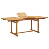 Garden Dining Set Black Solid acacia wood, Polypropylene Large 3281733
