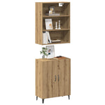 ZNTS Sideboard with Wall Cabinet Artisan Oak Engineered Wood 3329224