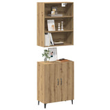 ZNTS Sideboard with Wall Cabinet Artisan Oak Engineered Wood 3329224