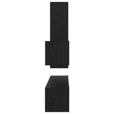 TV Cabinet Set 4 pcs Black Oak Engineered Wood 3393328