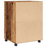 Rolling Cabinet Old Wood 60x48x81 cm Engineered Wood 853171
