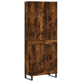Highboard Smoked Oak 69.5x34x180 cm Engineered Wood 3195816
