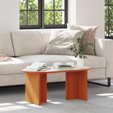 Coffee Table Wax Brown 80 x 39.5 x 35 cm Solid Pine wood 873543