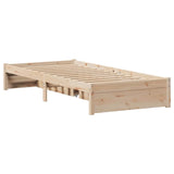 Bed Frame without Mattress 100x200 cm Solid Wood Pine 3301658