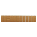 Garden Shed Light brown Galvanised Steel Large Garden Shed 3188285