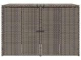 Box Garbage Bin Box 2 pcs Grey 130 x 80 x 115 cm Polyethylene 42008243