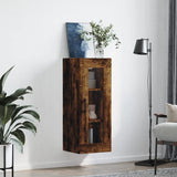 Wall Mounted Cabinet Smoked Oak 34.5x34x90 cm 828937