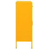 Storage Cabinet Mustard Yellow Steel Large Adjustable Feet 336155